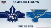 Nhl Highlights Maple Leafs Vs Blues Dec 7 2019