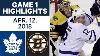 Nhl Highlights Maple Leafs Vs Bruins Game 1 Apr 12 2018