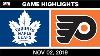 Nhl Highlights Maple Leafs Vs Flyers Nov 2 2019