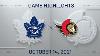 Nhl Highlights Maple Leafs Vs Senators Oct 14 2021