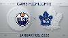 Nhl Highlights Oilers Vs Maple Leafs Jan 5 2022