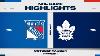 Nhl Highlights Rangers Vs Maple Leafs October 19 2024