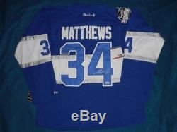 NHL Toronto Maple Leafs Auston Matthews Throwback Stitched Jersey Signed