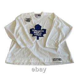 NHL Toronto Maple Leafs CCM Center Ice Hockey Jersey White Men's XL Air Knit