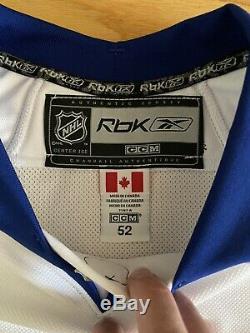 NWT 2007/08 Toronto Maple Leafs Reebok Edge 1.0 White AUTHENTIC Jersey! Sz 52