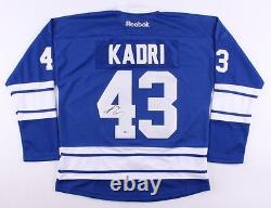 Nazem Kadri Signed Maple Leafs Jersey (Beckett) 7th Overall Pick 2009 NHL Draft