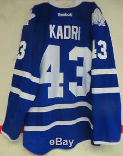Nazem Kadri Toronto Maple Leafs Game Worn jersey LOA PHOTOMATCHED with Quinn Patch