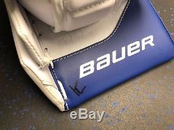 New! Bauer 1s Toronto Maple Leafs NHL Pro Stock Goalie Blocker Nxg James Reimer