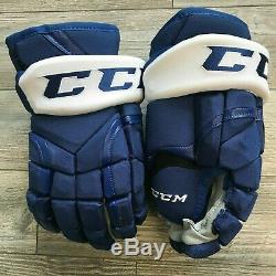 New! CCM Hg12xp Toronto Maple Leafs Pro Stock Hockey Gloves 13 Lindholm