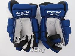 New! CCM Tacks Toronto Maple Leafs NHL Pro Stock Return Hockey Player Gloves 13