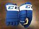 New! Ccm Toronto Maple Leafs Nhl Pro Stock Return Hockey Player Gloves 14 Ahl
