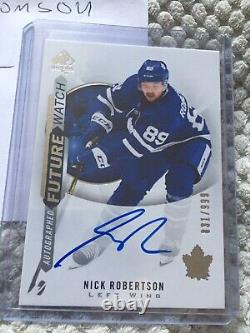 Nick Robertson Future Watch Rookie Autograph 831/999 SP Authentic 20-21