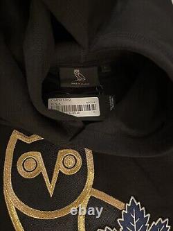 OVO X NHL Toronto Maple Leafs OG Owl Hoodie Black Blue October's Very Own 2022