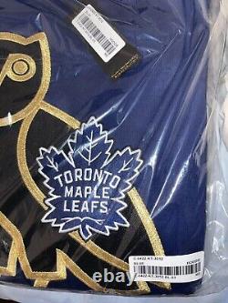 OVO X NHL Toronto Maple Leafs OG Owl Hoodie Black Blue October's Very Own 2022