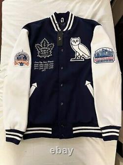 OVO X Roots X Toronto Maple Leafs Varsity Jacket 1/250 October's Very Own Drake