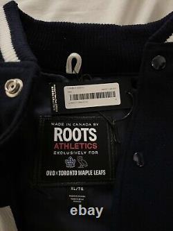 OVO X Roots X Toronto Maple Leafs Varsity Jacket 1/250 October's Very Own Drake