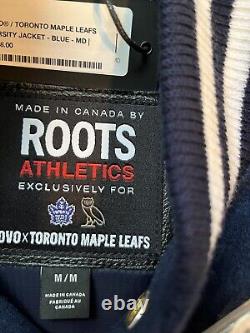 OVO X Roots X Toronto Maple Leafs Varsity Jacket 1/250 October's Very Own Drake