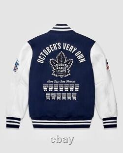 OVO X Roots X Toronto Maple Leafs Varsity Jacket 1/250 October's Very Own Drake