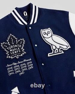 OVO X Roots X Toronto Maple Leafs Varsity Jacket 1/250 October's Very Own Drake