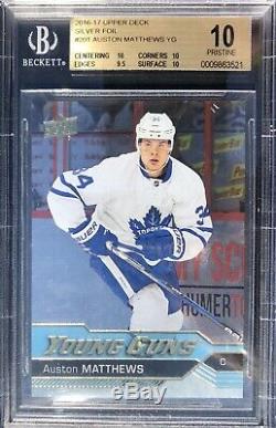 POPULATION 1 FOIL Young Guns Matthews Leafs Rookie ONLY 9 GRADED -NONE HIGHER