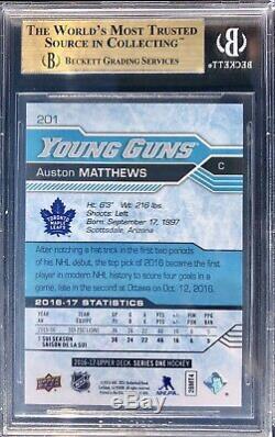 POPULATION 1 FOIL Young Guns Matthews Leafs Rookie ONLY 9 GRADED -NONE HIGHER