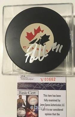 Patrick MARLEAU Signed Team Canada Puck JSA COA Toronto Maple Leafs AUTO