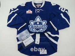Patrick Watling Toronto Marlies Game Worn Used jersey Toronto Maple Leafs 54 COA