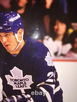 Peter Zezel Signed & Inscribed Framed Toronto Maple Leafs 11x14 Photo Deceased