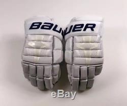 Pro Stock Pro Return 14 Bauer 1N Gloves Toronto Maple Leafs 2018 Stadium Series