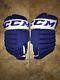 Pro Stock Pro Return 14 Toronto Maple Leafs Ccm Gloves Made In Canada