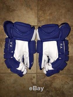 Pro Stock Pro Return 14 Toronto Maple Leafs CCM Gloves Made In Canada