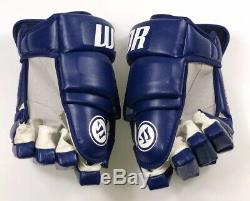 Pro Stock Pro Return 14 Warrior AX1 Franchise Hockey Gloves Toronto Maple Leafs