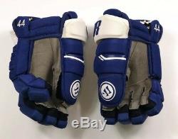 Pro Stock Pro Return 14 Warrior Alpha QX Hockey Gloves Toronto Maple Leafs