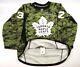 Pro Stock Warm-up Used Toronto Maple Leafs Leivo Armed Forces Night Auto Withcoa