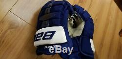 RARE #34 Auston Matthews 14 Bauer Nexus 1N GAME WORN Hockey Gloves