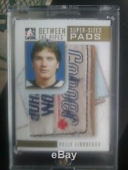 RARERARE2008 Pelle Lindbergh ITG Between The Pipes GOLD Super Sized Pads Card