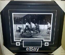 Rare Bill Barilko Toronto Maple Leafs Cup Goal Framed Photo Vintage 21x23