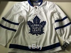 Reebok Edge 2.0 Authentic Toronto Maple Leafs Road White Hockey Jersey Size 52