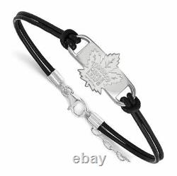 SS Toronto Maple Leafs Small Center Leather Bracelet