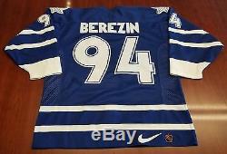 Sergei Berezin Vintage Toronto Maple Leafs Nike NHL Center Ice Authentic Jersey