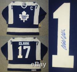 Signed Wendel Clark Leafs Vintage Jersey