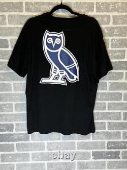 Size L OVO x Toronto Maple Leafs OG Owl T-Shirt Blue T-Shirt Blue Pre-Owned