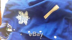Stall And Dean Toronto Maple Leafs NHL Throwback Varsity Jacket NWOT XL