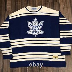 Stall & Dean Toronto Maple Leafs King Clancy 7 NHL Hockey Wool Sweater Jersey