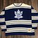 Stall & Dean Toronto Maple Leafs King Clancy 7 Nhl Hockey Wool Sweater Jersey