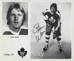 Stan Weir Autographed Signed 8x10 RARE Maple Leafs Press Photo NHL withCOA