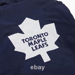 Starter Toronto Maple Leafs Jacket Mens Large L Navy NHL Hooded Puffer Pullover