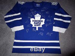 TORONTO MAPLE LEAFS 2015-16 TEAM SIGNED Autographed JERSEY with COA Phaneuf Lupul+
