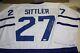 Toronto Maple Leafs Darryl Sittler Sewn Stitched Autographed Custom Wt Jersey