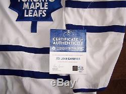 TORONTO MAPLE LEAFS JAKE GARDINER GAME USED JERSEY with coa